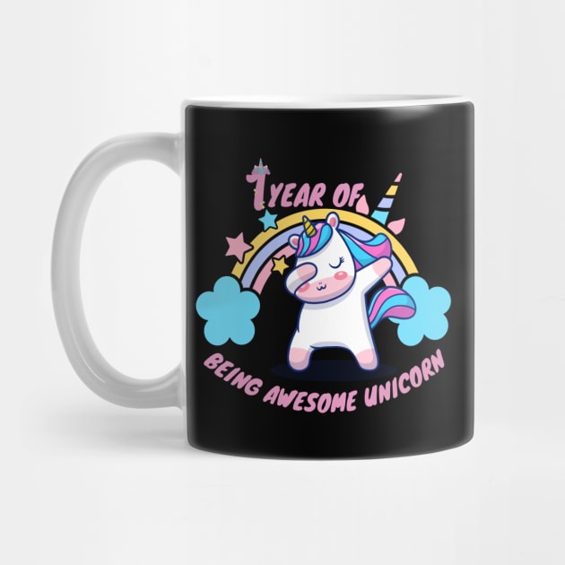 1 year of being awesome unicorn by Artist usha